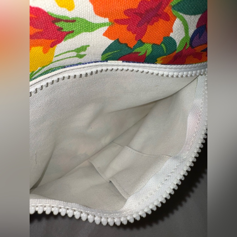 ‼️SOLD‼️90s Liz Claiborne Colorful Tropical Botanical Shoulder/Crossbody Bag - Picture 11 of 14